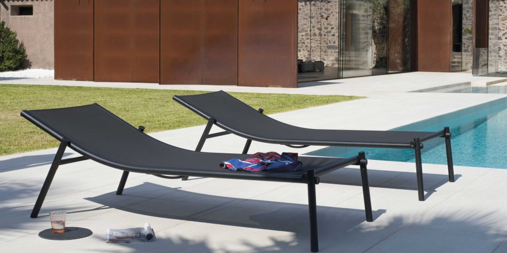 TecTake Chaise longue : un transat de jardin élégant